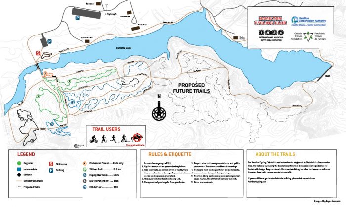 Christie Lake MTB trail map