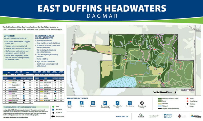 Dagmar MTB trail map