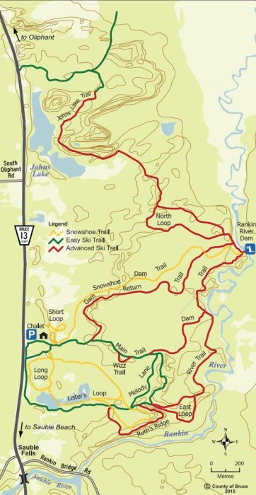 Sauble trail map