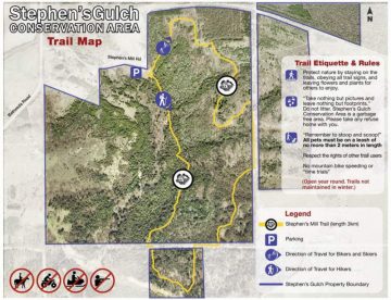Stephens Gulch bike trail map