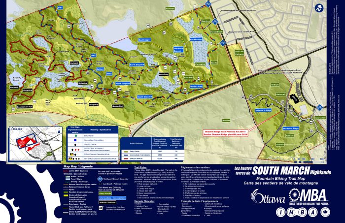 South March MTB trail map