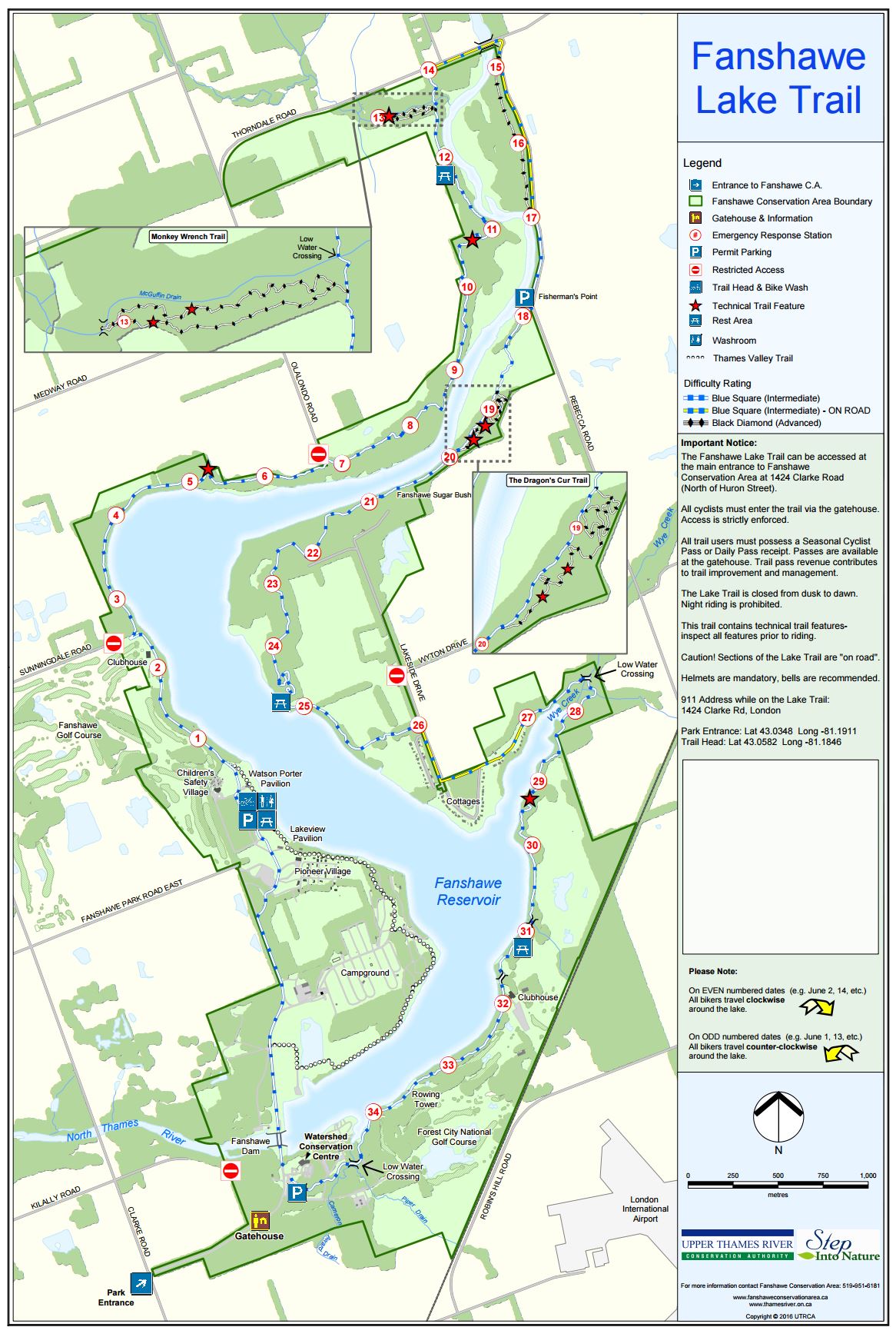 Fanshawe bike map