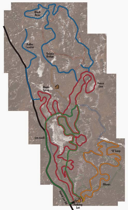 Forest Lea trail map