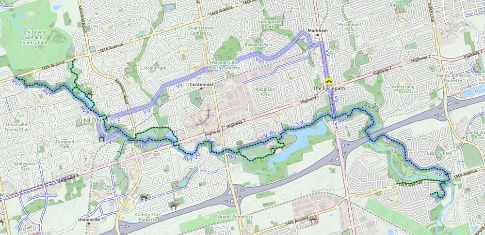 Rouge Valley - Markham bike trail