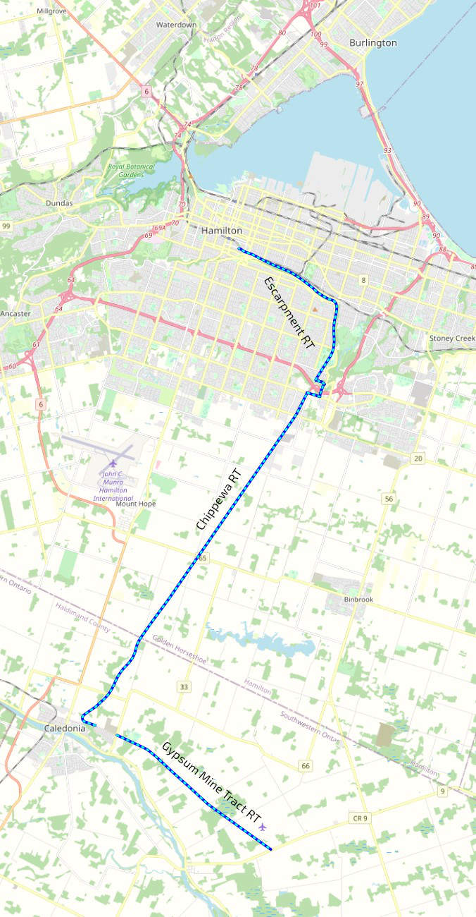 Escarpment Rail trail map