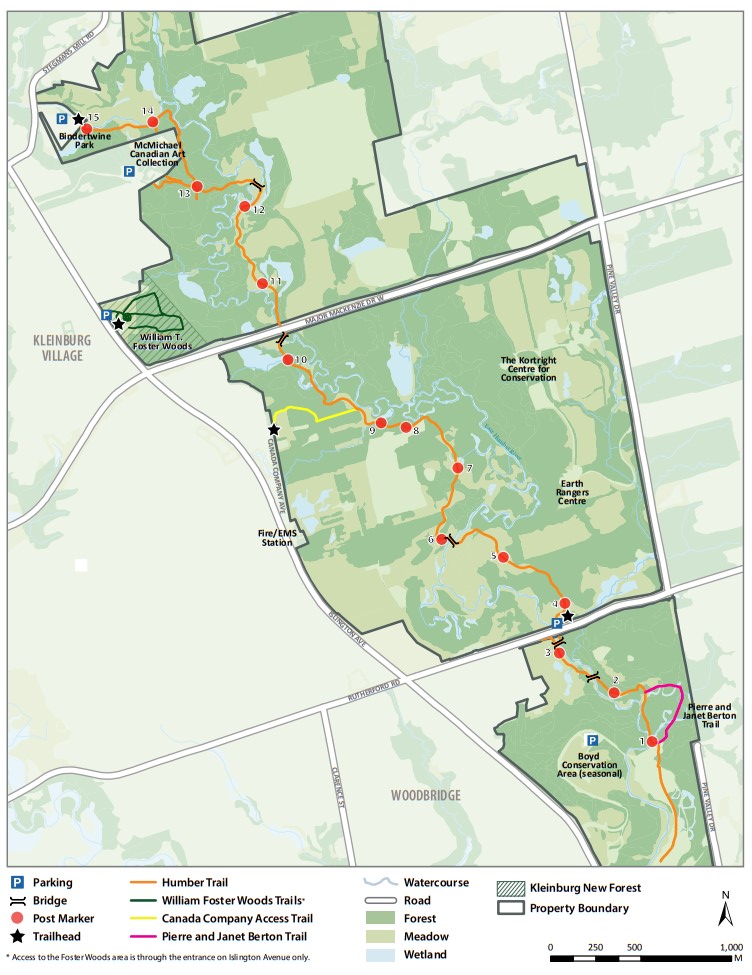 Granger Greenway map