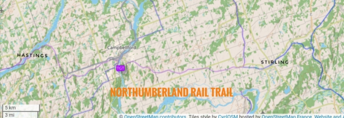 Northumberland Rail Trail Map