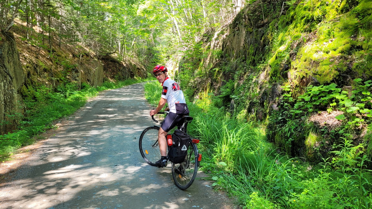 South Shore Rail Trail Doug on the South Shore Rail Trail